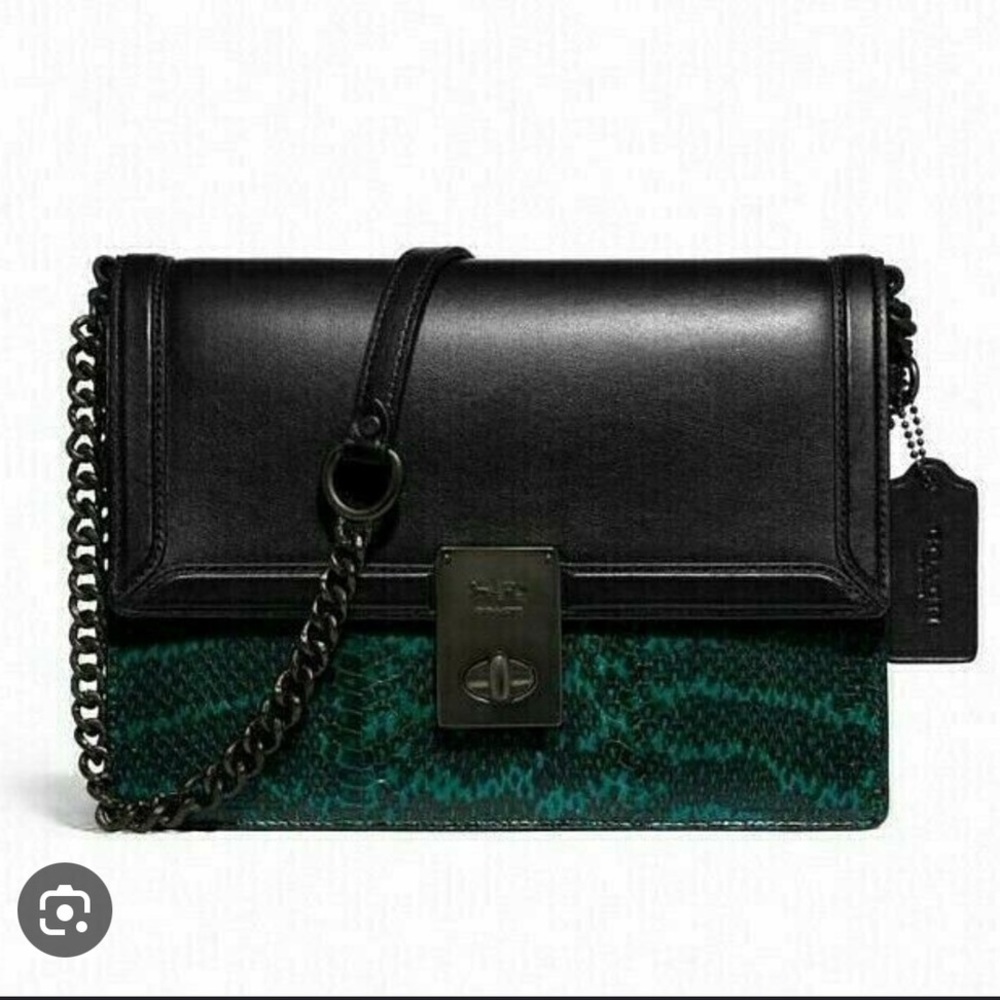 Coach Hutton Exotic Leather Handbag